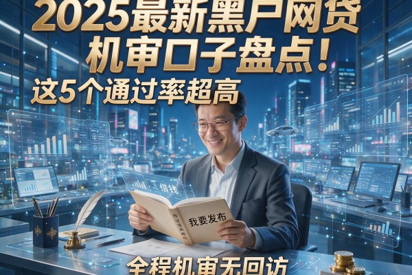 2025最新黑户网贷机审口子盘点！这5个通过率超高，全程机审无回访！