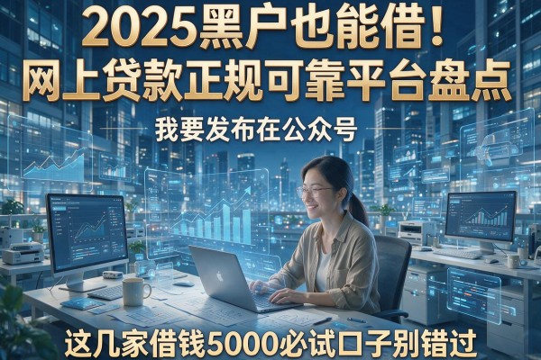 2025黑户也能借！网上贷款正规可靠平台盘点，这几家借钱5000必试口子别错过