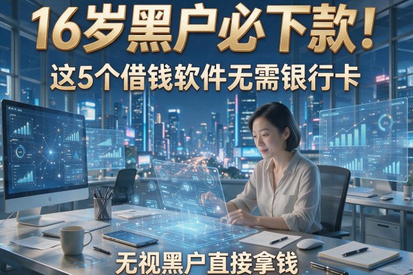 16岁黑户必下款!这5个借钱软件无需银行卡,无视黑户直接拿钱
