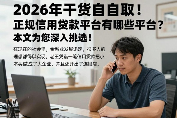 2026年干货自取!正规信用贷款平台有哪些平台?本文为您深入挑选!