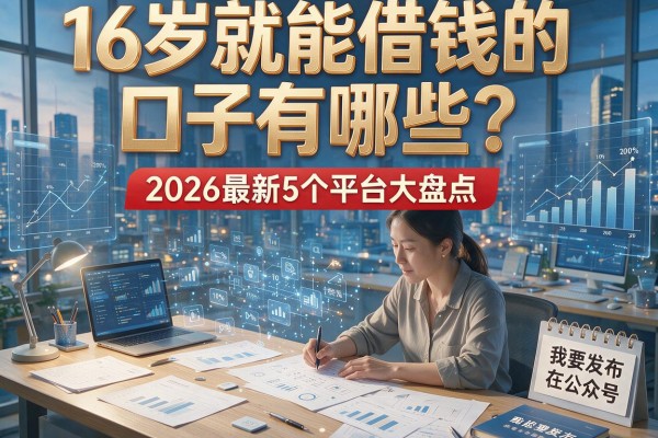 16岁就能借钱的口子有哪些?2026最新5个平台大盘点!