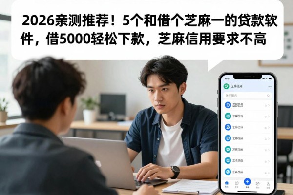 2026亲测推荐！5个和借个芝麻一样的贷款软件，借5000轻松下款，芝麻信用要求不高