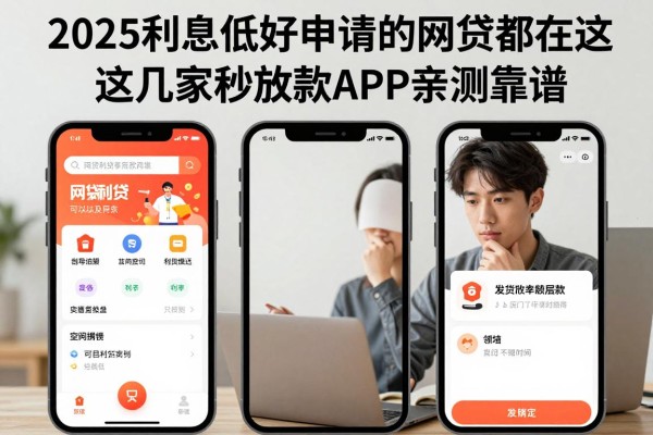 2025利息低好申请的网贷都在这！这几家秒放款APP亲测靠谱