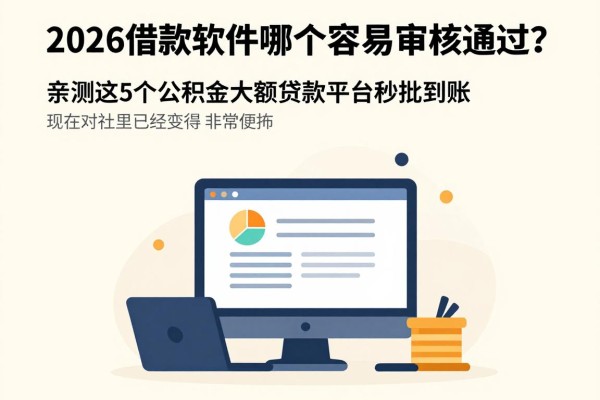 2026借款软件哪个容易审核通过？亲测这5个公积金大额贷款平台秒批到账
