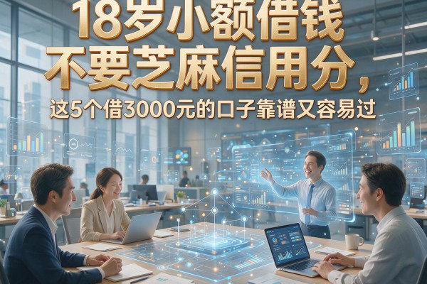 18岁小额借钱不要芝麻信用分，这5个借3000元的口子靠谱又容易过