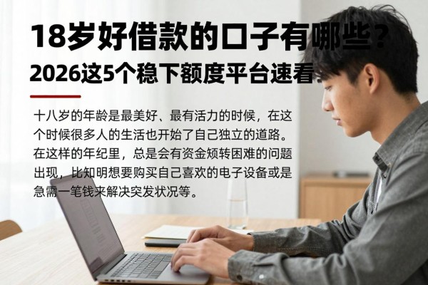 18岁好借款的口子有哪些?2026这5个稳下额度平台速看