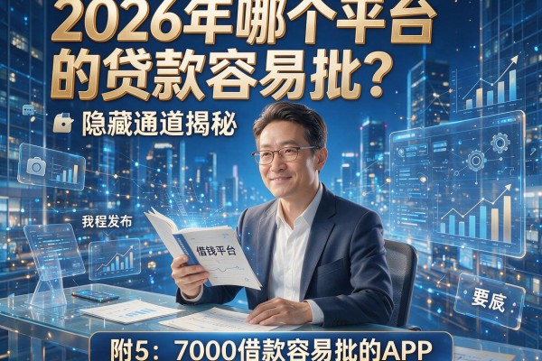 2026年哪个平台的贷款容易批？隐藏通道揭秘，附5个7000借款容易批的APP！