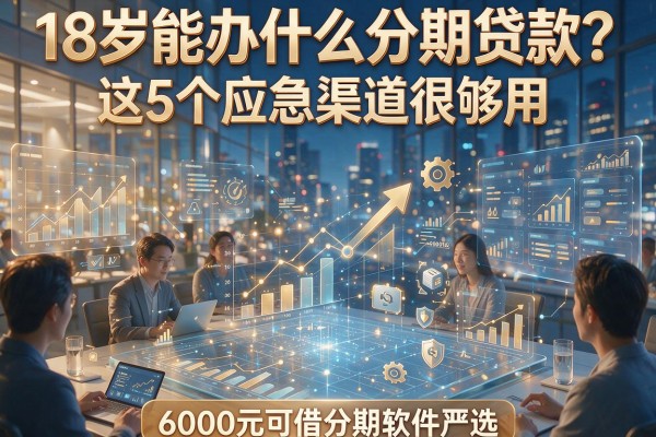 18岁能办什么分期贷款？这5个应急渠道很够用，附6000元可借分期软件严选