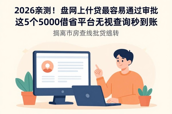 2026亲测!盘点网上什么贷款最容易通过审批,这5个5000借款平台无视查询秒到账