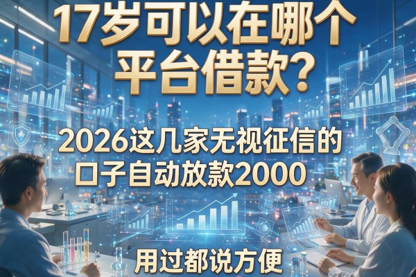 17岁可以在哪个平台借款？2026这几家无视征信的口子自动放款2000，用过都说方便