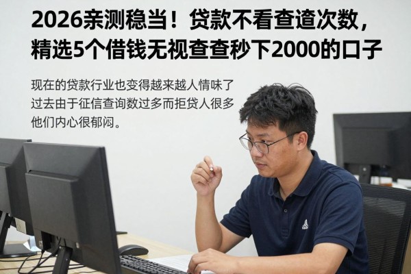 2026亲测稳当！贷款不看查询次数，精选5个借钱无视查询秒下2000的口子