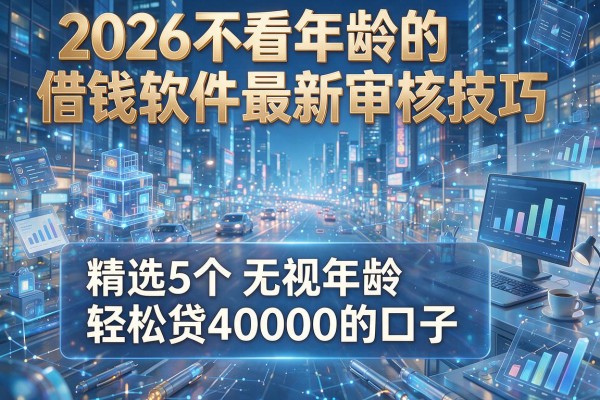 2026不看年龄的借钱软件最新审核技巧,精选5个无视年龄轻松贷40000的口子