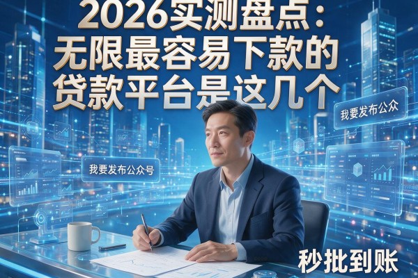 2026实测盘点：无限最容易下款的贷款平台是这几个，秒批到账！