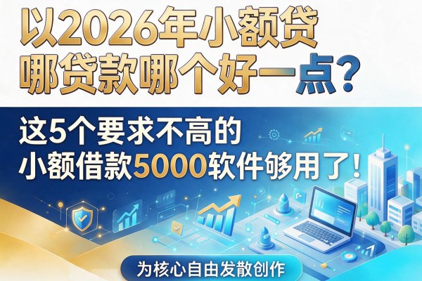 2026年小额贷款哪个好一点？这5个要求不高的小额借款5000软件够用了！