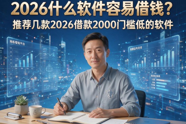 2026什么软件容易借钱?推荐几款2026借款2000门槛低的软件