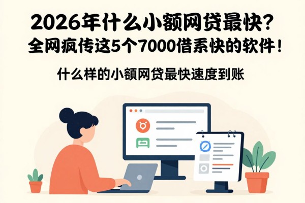 2026年什么小额网贷最快?全网疯传这5个7000借款快的软件!