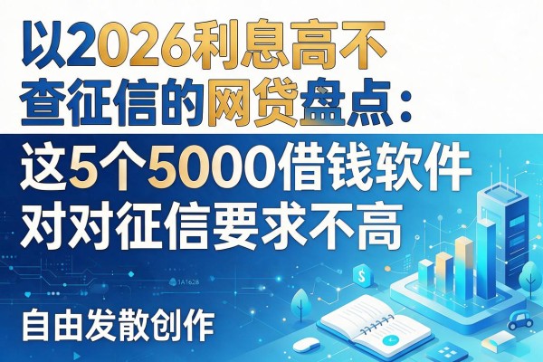 2026利息高不查征信的网贷盘点:这5个5000借钱软件对征信要求不高