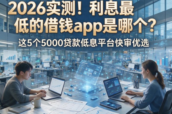 2026实测!利息最低的借钱app是哪个?这5个5000贷款低息平台快审优选