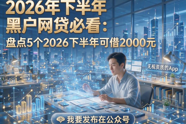 2026年下半年黑户网贷必看：盘点5个2026下半年可借2000元且无视资质的App