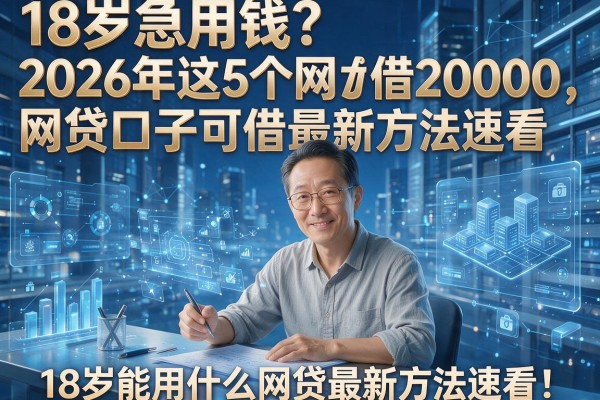 18岁急用钱？2026年这5个网贷口子可借20000，18岁能用什么网贷最新方法速看！
