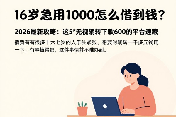 16岁急用1000怎么借到钱?2026最新攻略:这5个无视年龄下款6000的平台速藏