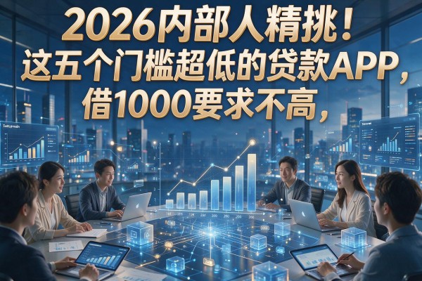 2026内部人精挑！这五个门槛超低的贷款APP，借1000要求不高