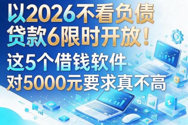 2026不看负债贷款6限时开放！这5个借钱软件对5000元要求真不高