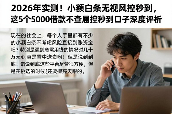2026年实测！小额白条无视风控秒到，这5个5000借款不查风控秒到口子深度评析