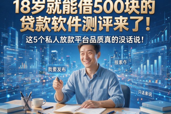 18岁就能借500块的贷款软件测评来了!这5个私人放款平台品质真的没话说