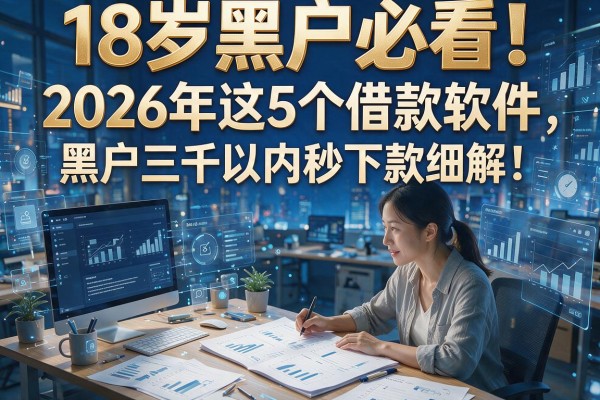 18岁黑户必看!2026年这5个借款软件,黑户三千以内秒下款细解