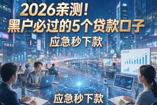 2026亲测！黑户必过的5个贷款口子，应急秒下款！