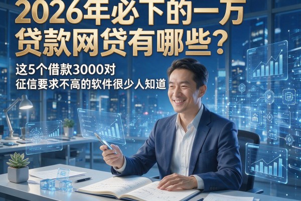 2026年必下的一万贷款网贷有哪些?这5个借款3000对征信要求不高的软件很少人知道!