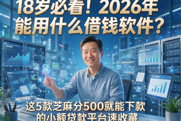 18岁必看！2026年能用什么借钱软件？这5款芝麻分500就能下款的小额贷款平台速收藏
