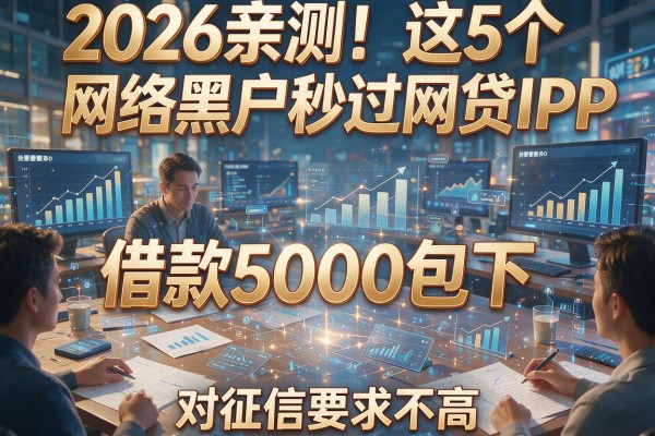 2026亲测！这5个网络黑户秒过网贷APP，借款5000包下、对征信要求不高
