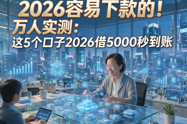 2026容易下款的！万人实测：这5个口子2026借5000秒到账