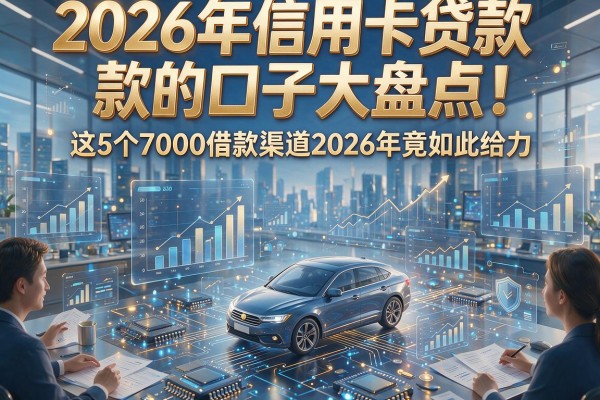 2026年信用卡贷款的口子大盘点！这5个7000借款渠道2026年竟如此给力