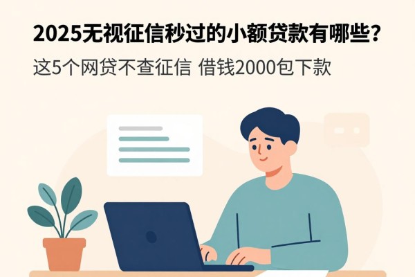 2025无视征信秒过的小额贷款有哪些？这5个网贷不查征信，借钱2000包下款