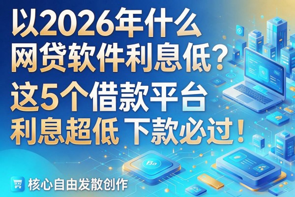 2026年什么网贷软件利息低？这5个借款平台利息超低、下款必过！