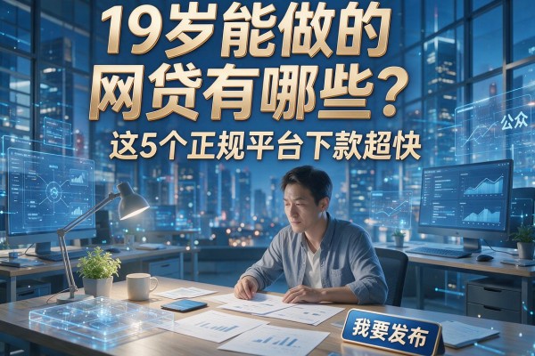 19岁能做的网贷有哪些？这5个正规平台下款超快！