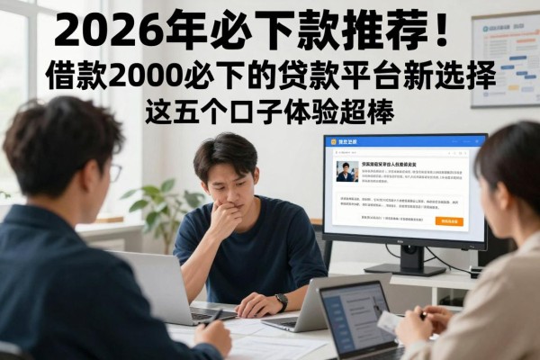 2026年必下款推荐！借款2000必下的贷款平台新选择，这五个口子体验超棒