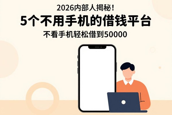 2026内部人揭秘！5个不用手机的借钱平台，不看手机轻松借到50000