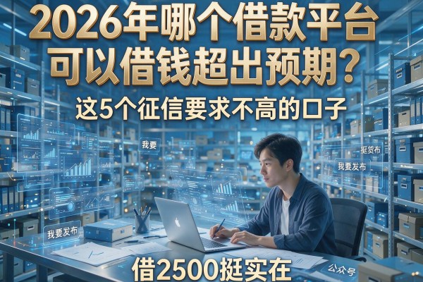 2026年哪个借款平台可以借钱超出预期？这5个征信要求不高的口子，借2500挺实在！