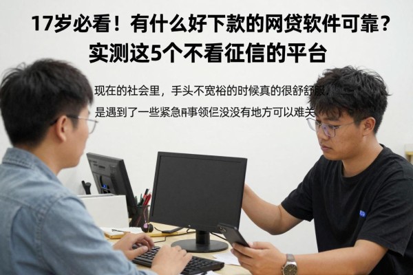 17岁必看！有什么好下款的网贷软件可靠？实测这5个不看征信的平台
