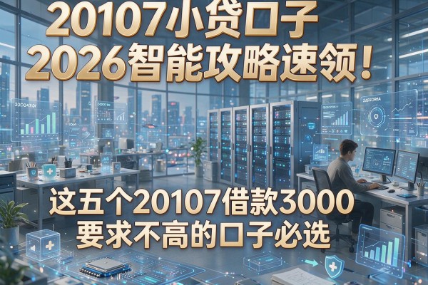 20107小贷口子2026智能攻略速领！这五个20107借款3000要求不高的口子必选