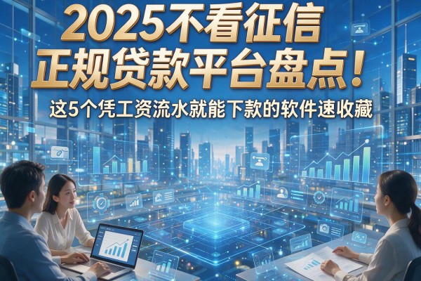 2025不看征信正规贷款平台盘点！这5个凭工资流水就能下款的软件速收藏