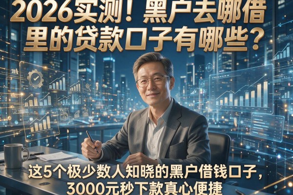 2026实测！黑户去哪借里的贷款口子有哪些？这5个极少数人知晓的黑户借钱口子，3000元秒下款真心便捷！