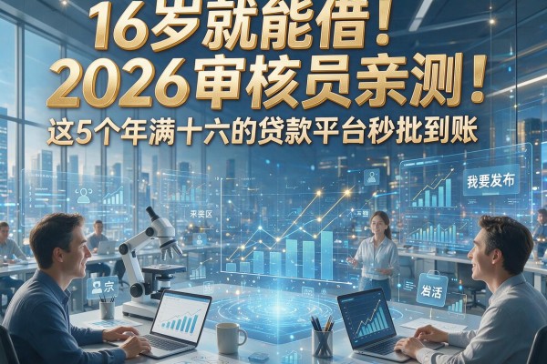 16岁就能借!2026审核员亲测这5个年满十六的贷款平台秒批到账