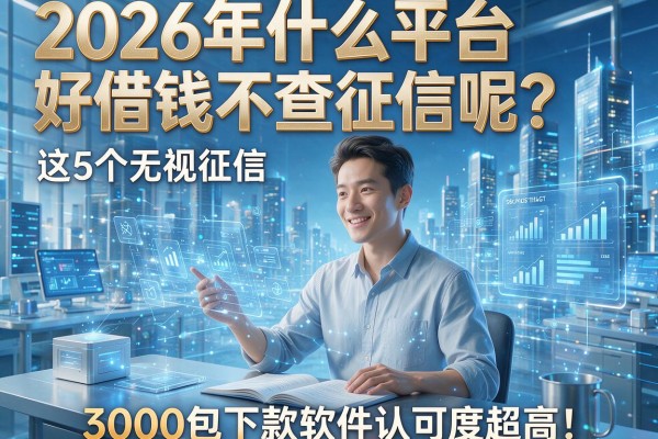 2026年什么平台好借钱不查征信呢?这5个无视征信、3000包下款软件认可度超高!