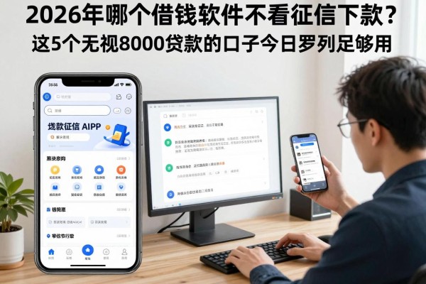 2026年哪个借钱软件不看征信下款?这5个无视8000贷款的口子今日罗列足够用!