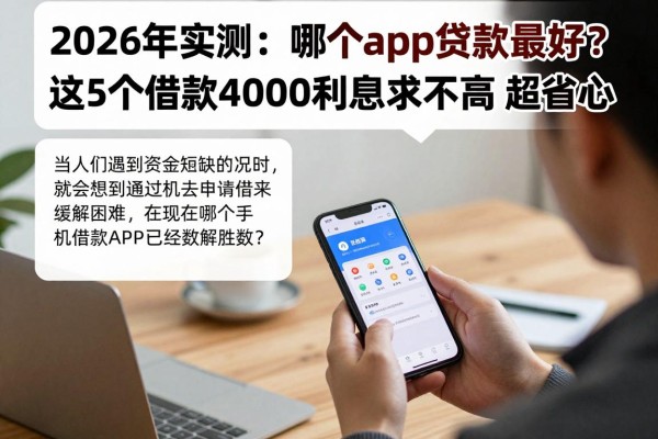 2026年实测：哪个app贷款最好？这5个借款4000利息要求不高，超省心！